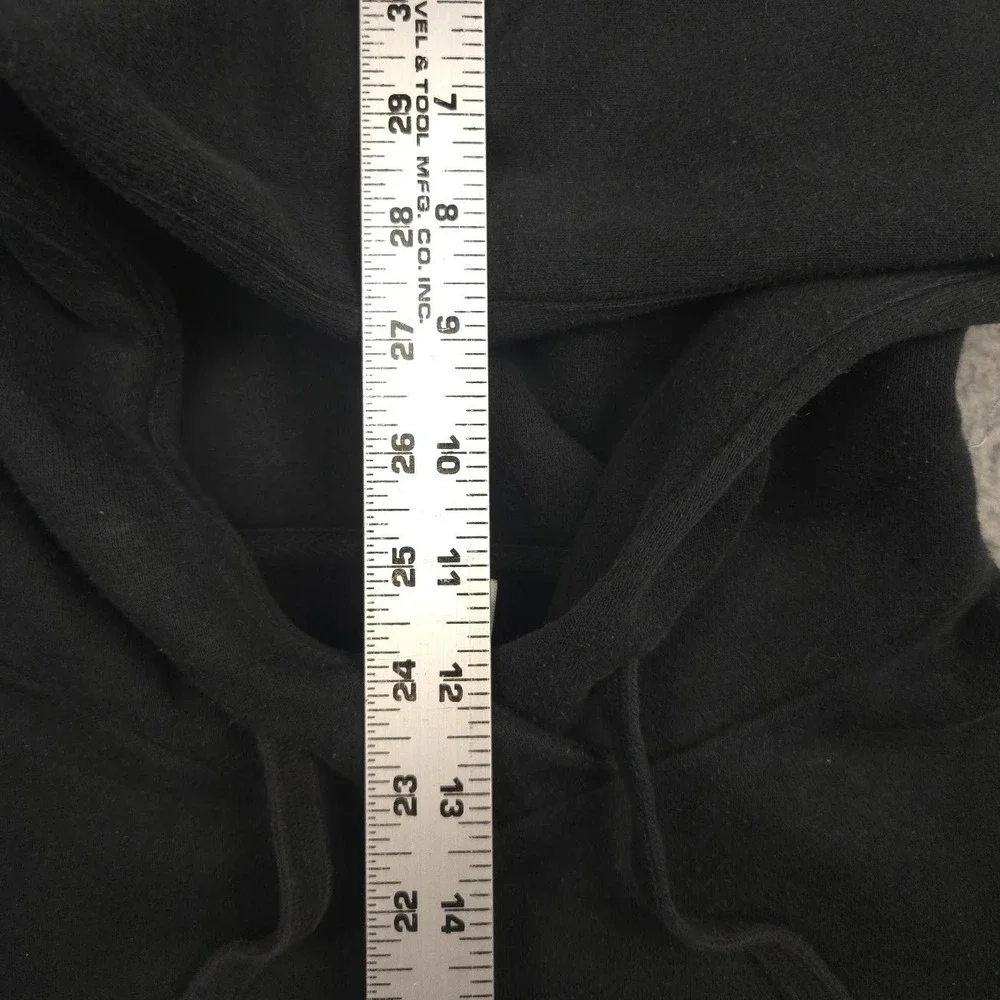 The North Face Hoodie Men M Black Red Logo Berkeley USA Pullover